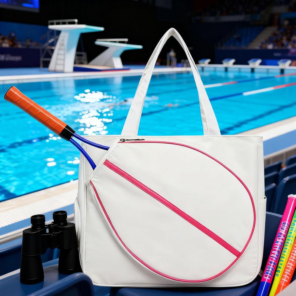 Badminton Bag, Water-, Large Professional Tennis Shoulder Bag for Adults, Women And Men, Sports