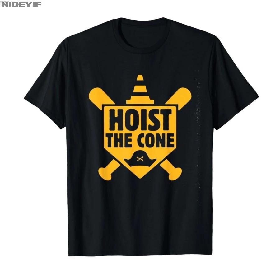 Hoist The Cone Funny Baseball Meme Tshirt For Men Women 100 Cotton T Shirts Short Sleeve Tops 04101 S