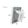 1PC American USB Switch Socket American Standard American Standard Six-hole Type-c118 Switch Socket