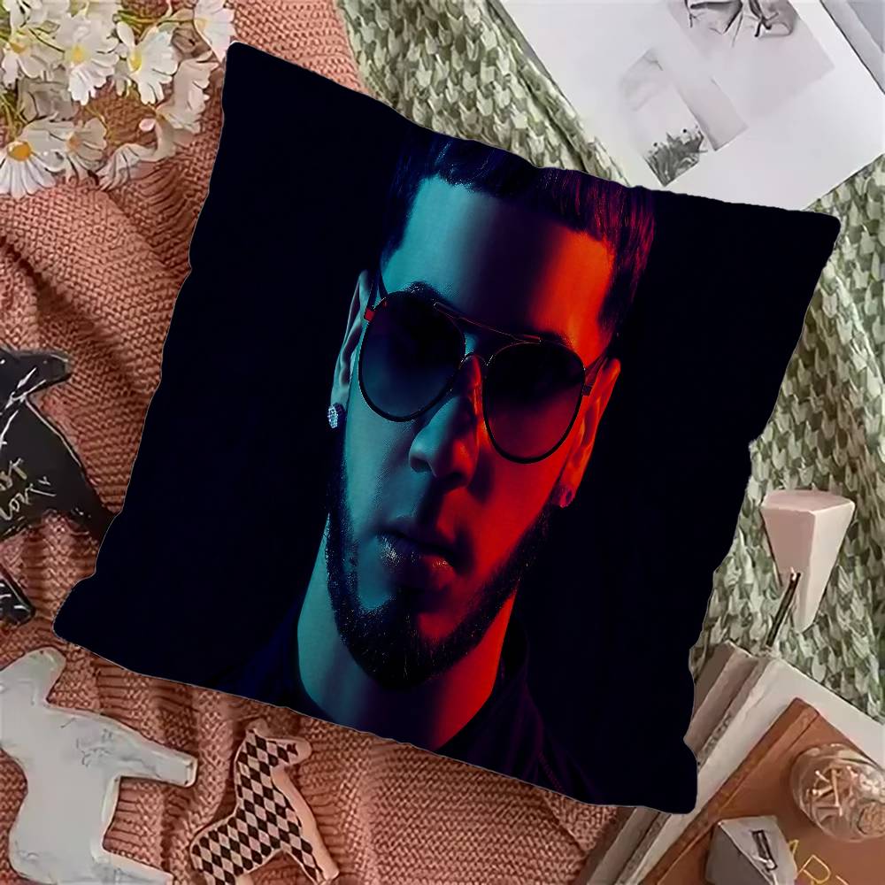 Classic Rapper Anuel AA Music Personalized Picture Text Home Decorative Pillows Household Gifts 45x45cm