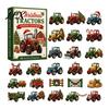 Kids Holiday Surprise Gift Transportation Vehicles Advent Calendar 2026 for Kids, 24 Day Christmas Countdown Set with Collectible Acrylic Mini Vehicle