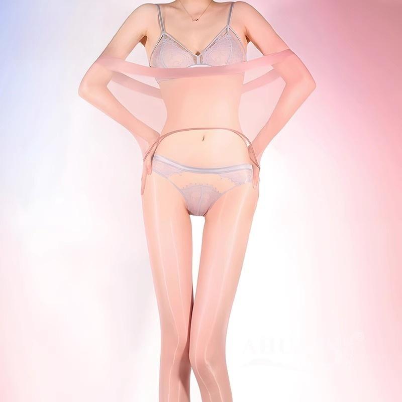 Ultra-Thin Summer Pantyhose Oil Shiny Sexy Seamless Stockings High Elasticity Transparent Underwear Anti-Hook Invisible Tights