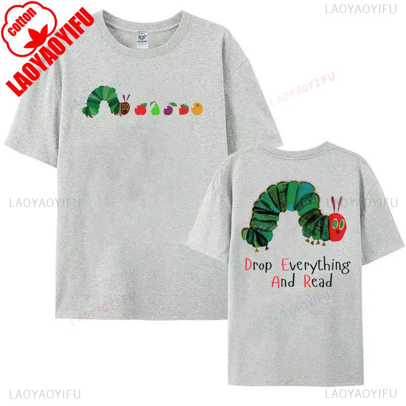 Hungry Caterpillar T-shirt Eat The Rich Graphic T Shirts Very Hungry Caterpillar Shirt Bookish Fan Gift Tees Activist Y2k Tops