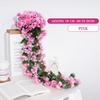Violets Artificial Flower Rattan Fake Plant Vine Decoration Wall Hanging Roses Flowers for Home Wed Party interior outdoor Decor