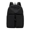 Water - resistant double - shoulder backpack. It has a large capacity, is lightweight and casual. Made of wrinkled and washed ny