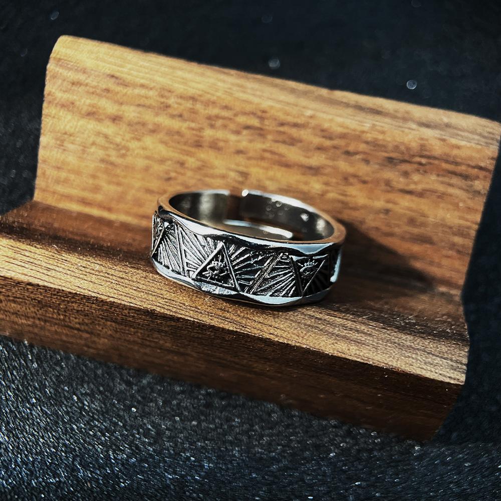 

Ретро Всевидящее Око Регулируемое Открытое Кольцо Панк Готика Мистическое Кольцо Для Мужчин Женщин Дерзкий Циркон Винтажные Аксессуары Унисекс Подарок resizable