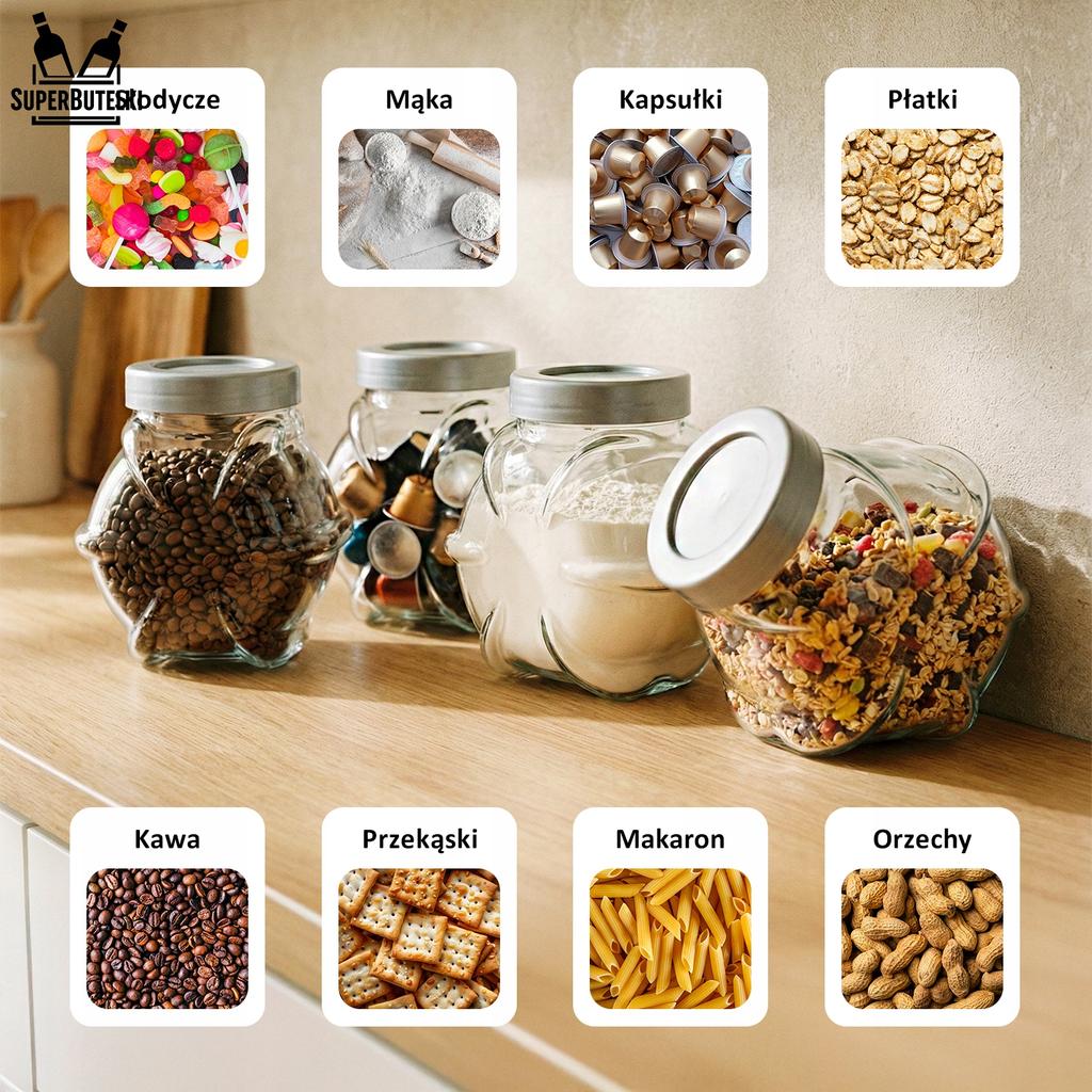 Set - 3x CAPSULE Jar 1700 Ml