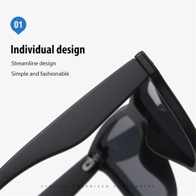 Sonnenbrille für Herren und Damen, polarisiert, blendfrei, winddicht, für den Außenbereich, Reiten, Radfahren, Autofahren, UV-Schutz