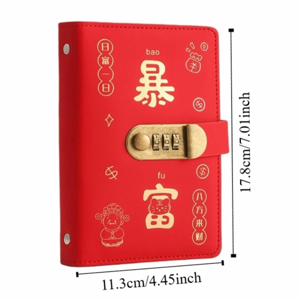 Waterproof Money Saving Book PU Leather Money Storage Bag Ledger  Financial Tool