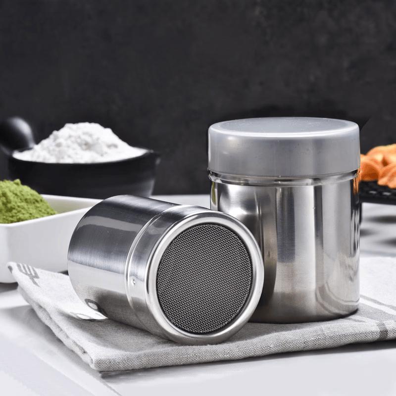 Stainless Steel Spice Shaker Jars (Set of 2)
