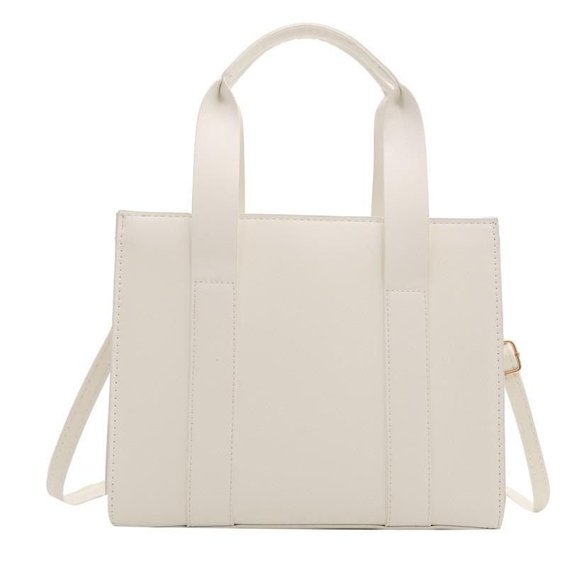 Modern Minimalist Commuter Tote Bag 2024 Spring New Fashion Shoulder Messenger Bag белый