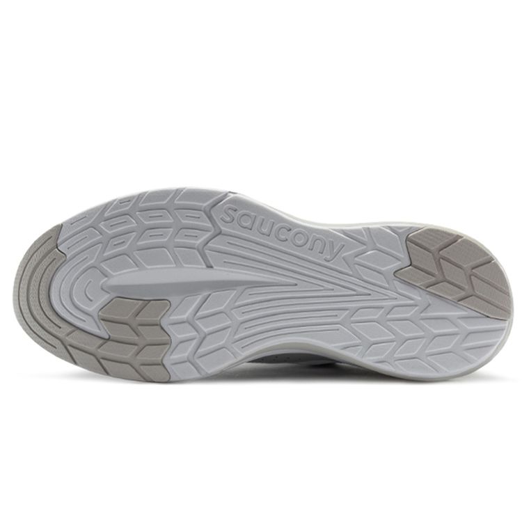 Saucony Humming 1 Sports Fabric Shock Absorption Non-Slip Wear-Resistant Breathable Low-Top Running Shoes Men sneaker White Gray S28160-1