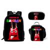 Trendig Beliebt Eigenartig Neu Garten von Banban 3D-Druck 3 Stück/Set Schüler Schultaschen Laptop Tagesrucksack Rucksack Brottasche Federmäppchen
