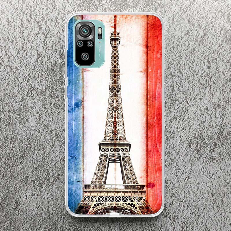 France Flag Print Soft Case for Xiaomi Redmi Note 14 13 12S 11S Phone Shell 10 Pro Plus 11E 11T 12 11 10S 5G Cover Soft Case for