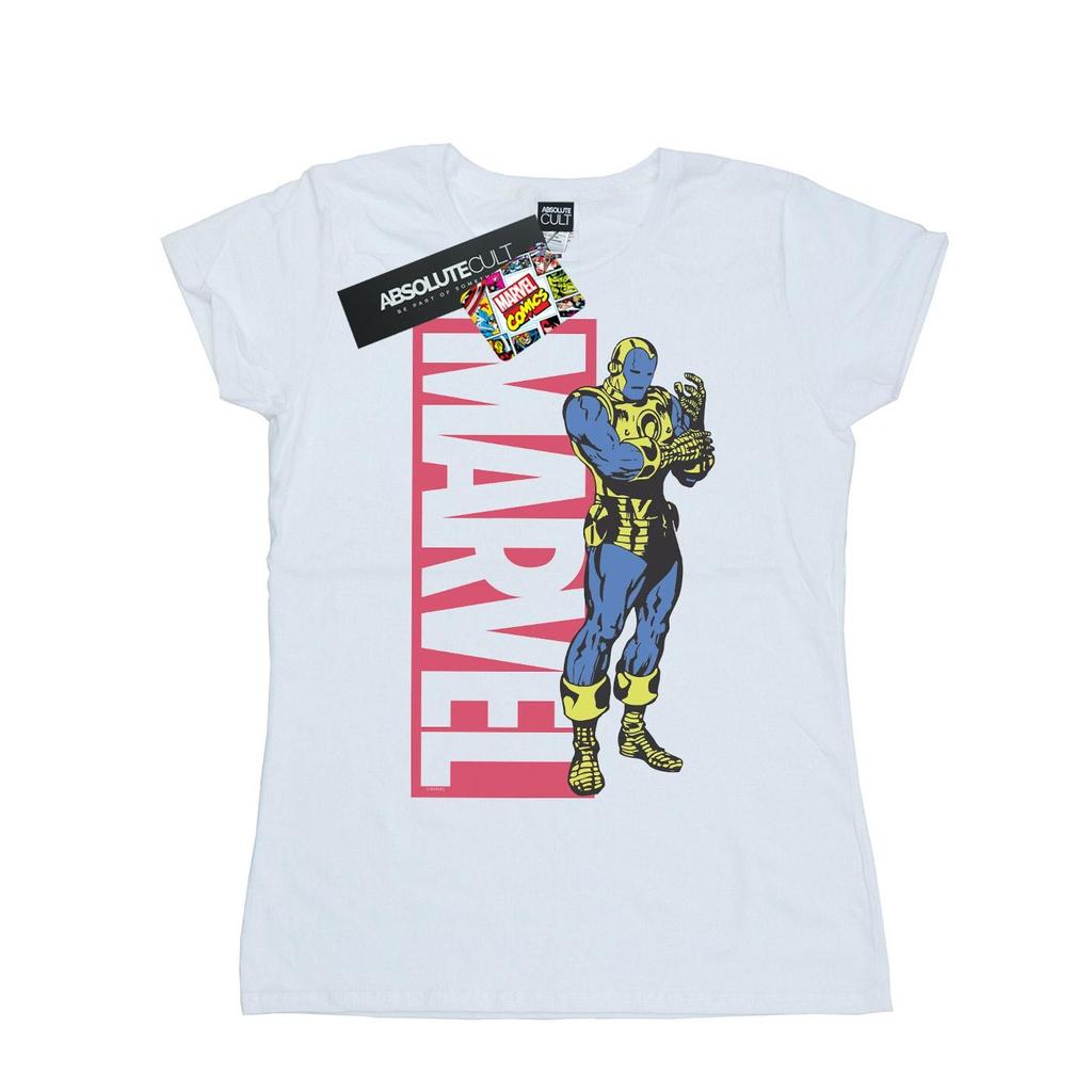 Marvel Womens/Ladies Iron Man Pop Profile Cotton T-Shirt