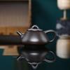 Purple Clay Zi Ni Teapot - Semi-Handmade Yixing Collection