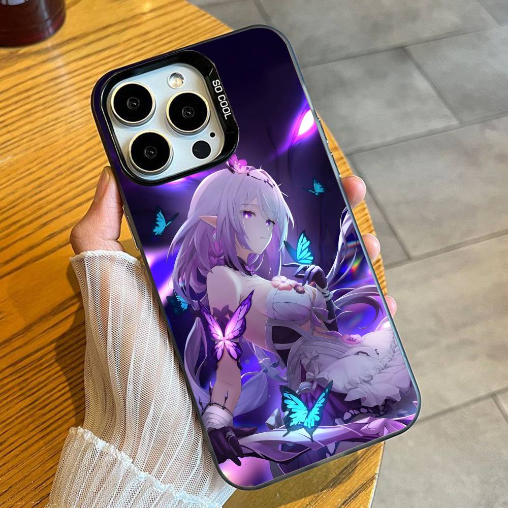 

Amphoreus Cassie Game Star-rail Phone Case For iPhone 16 17 15 14 12 13 Pro Max Black Candy Matte Shockproof Cover iPhone15pro