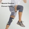 JEEP Knee Pads for Sports, Basketball Impact Protection, Running Fitness, Breathable Adult Round Machine Knitted Knee Sleeves, Black, Size M