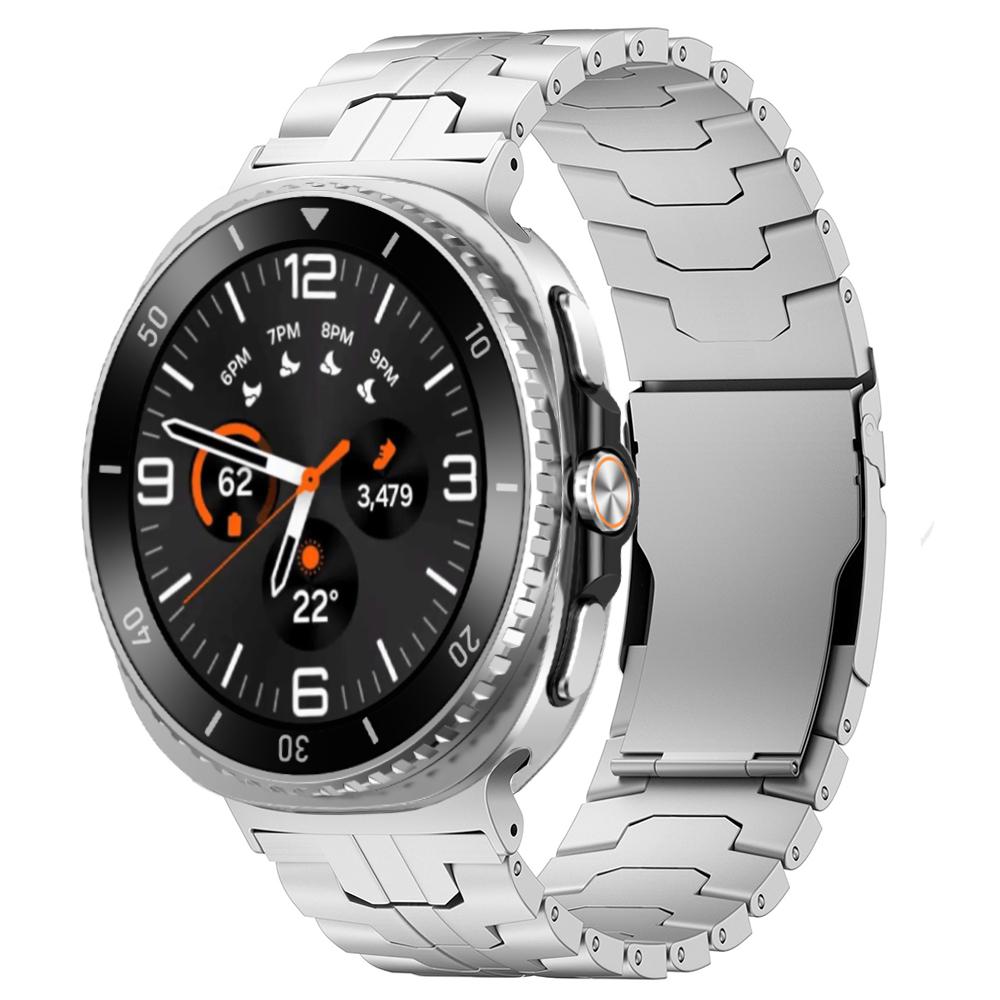 

Titanium Band for Samsung Galaxy 8 44mm 40mm 8 Classic 46mm Ultra 2025 Strap for Galaxy Watch 7 6 5 4 44mm 40mm 6 Classic 5 Pro Galaxy Ultra 2025 срібний