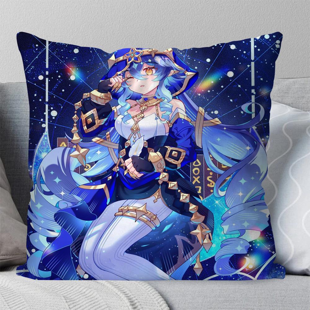 Layla Anime Game Genshin Impact Pillow Case Square Pillow Bedroom Sofa Leisure Comfort Cushion Living Room Home Decoration 40X40