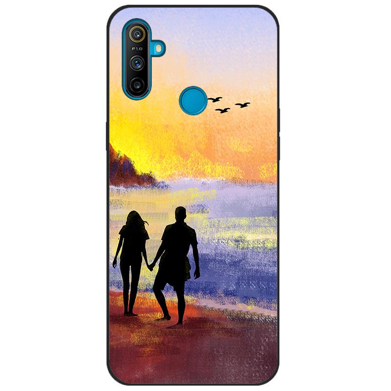 For Realme C3 Case Cover Soft Silicone TPU Patterned Back Cover For OPPO Realme C3 RMX2020 C 3 RealmeC3 Cartoon Phone Case Funda