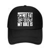 Im Not Fat But My Bike Is Text Mesh Baseball Cap Casual Hat Outdoor  For Womens Unisex FeUnisex