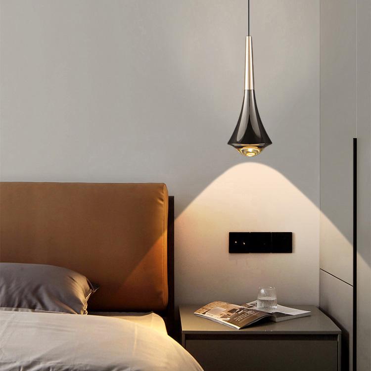 Minimalist Italian-Style Adjustable Pendant Light for Bedroom, Entryway, or Dining Room.