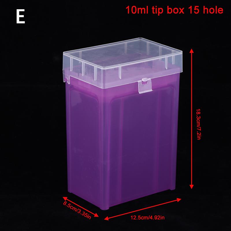 Lab 10Ul/200Ul/1Ml/5Ml/10Ml Plastic Pipettor Tip Box For Experiment Pipette Tip Holder Box Micropipette Plastic Pipette Tip Box