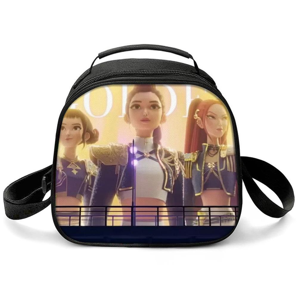 KPOP Witch Hunters Printed Cartoon Student Warm Lunch Bag Messenger Bag