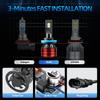 H11 Mini Car Headlight Bulb 60000LM 6500K White Running Front Head Lamp H8 H9 Cooling fan DC12V Auto Headlight
