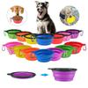 Dog Bowl Portable Folding Pet Bowl Collapsible Silicone Water Bowl for Dog Outdoor Travel Puppy Feeder Dish Food Container