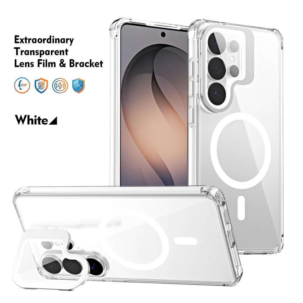 Applicable To Samsung S26Ultra Extraordinary Magnetic Suction Bracket Mobile Phone Case S25Ultra Anti-drop A57 Protective Case A37