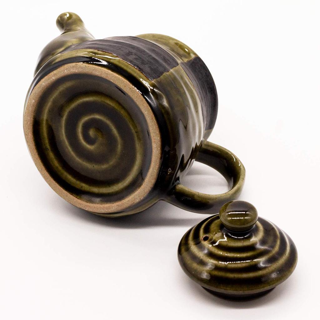 Mino Ware Oribe Checkered Made In Pot, Approx. 530ml, Pattern, Japan, 500-10