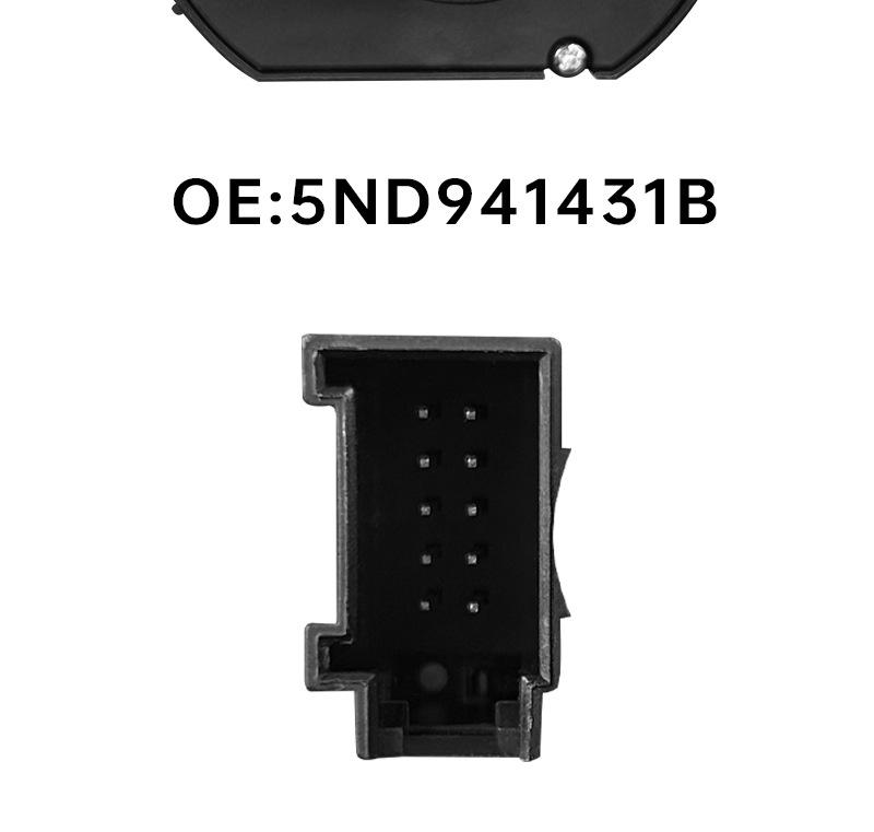 5ND941431B: Headlight, Fog Light & High Beam Switch for VW Magotan & Golf.