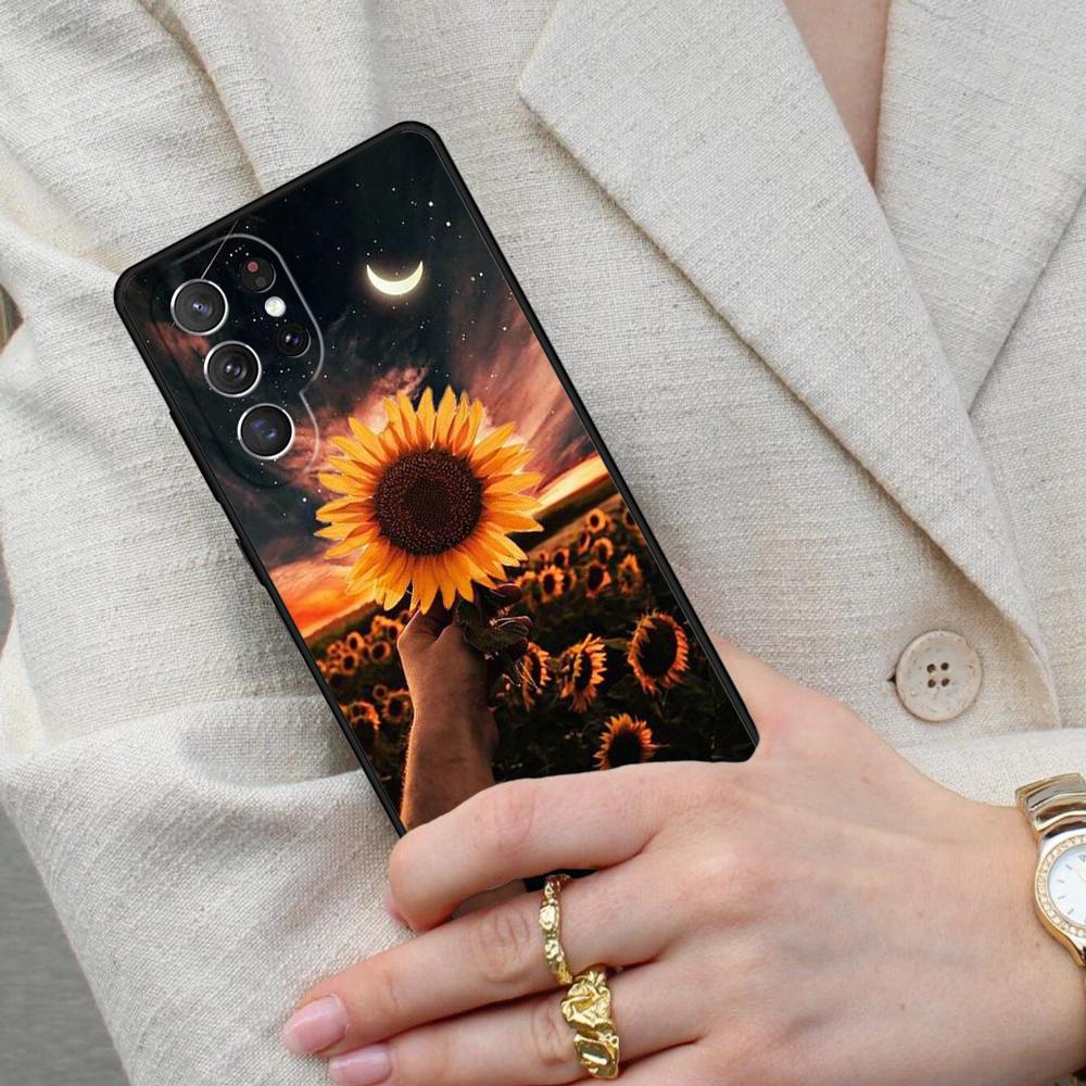 beautiful flower of sunflower flower Cell Phone Case for Samsung Galaxy S26 Ultra S25 S24 S23 S22 S21 S20 Note10 Cover