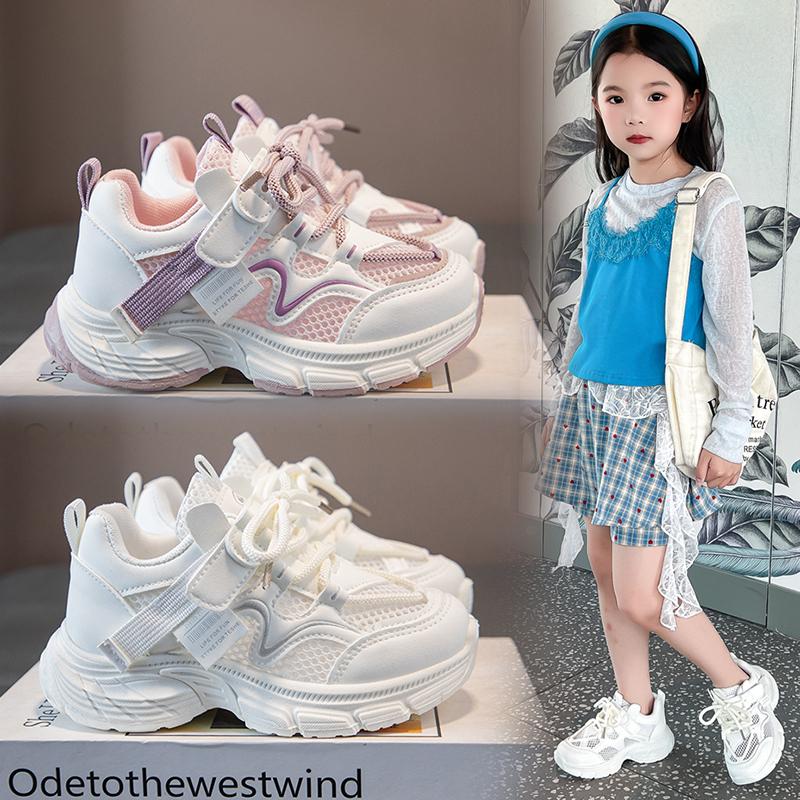 Girls Children Summer Casual Shoes Lightweight Walking School Sneakers Outdoor Playground Daily Comfort Footwear Comfort Fit