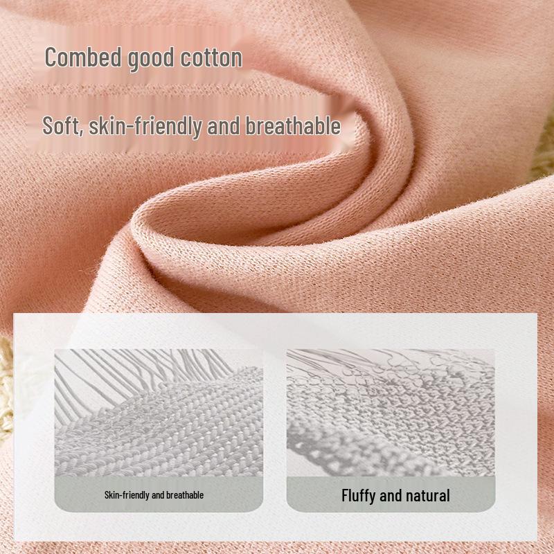 Korean Style Pure Cotton 360° Rotating Bib - Unisex Baby Anti-Spit & Saliva Towel