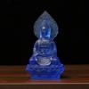 1 PCS Resin Seated Lotus Guanyin Bodhisattva Buddha Statue Living Room, Buddhist Hall Offering Feng Shui Ornaments