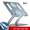 Xixun Dual Fan Aluminum Alloy Foldable Laptop Stand
