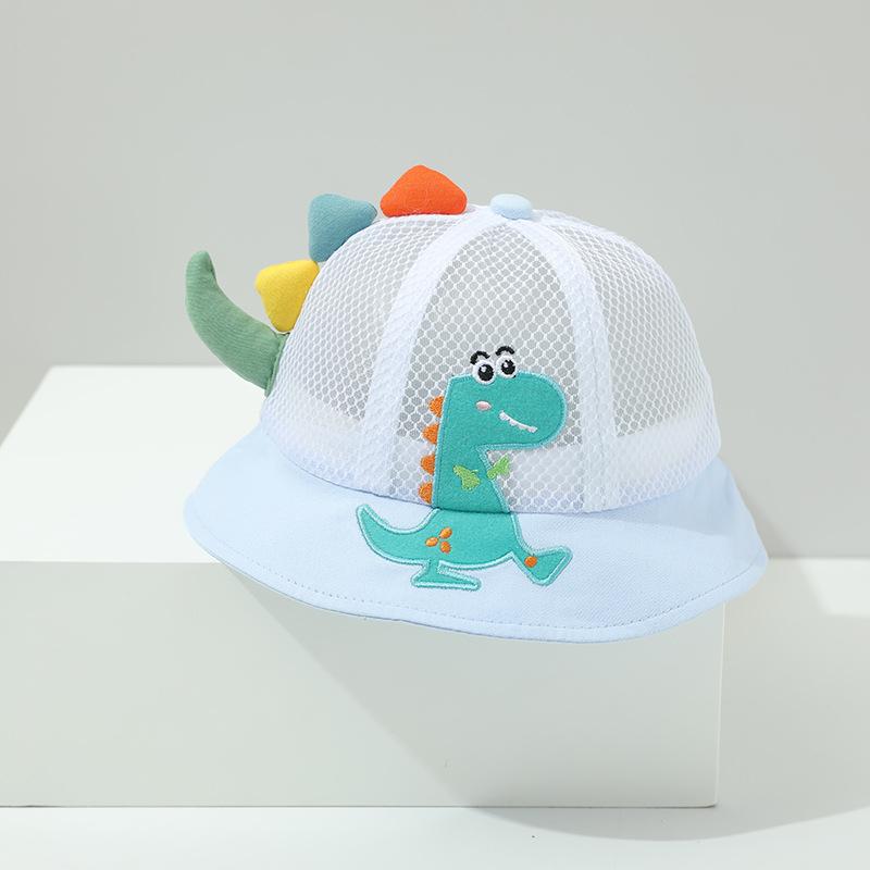 Little Dinosaur Children Bucket Hats Cute 1-4Y Boys Girls Spring Summer New Cap Panama Sunhat Hiking Fishing Hat Fisherman Caps