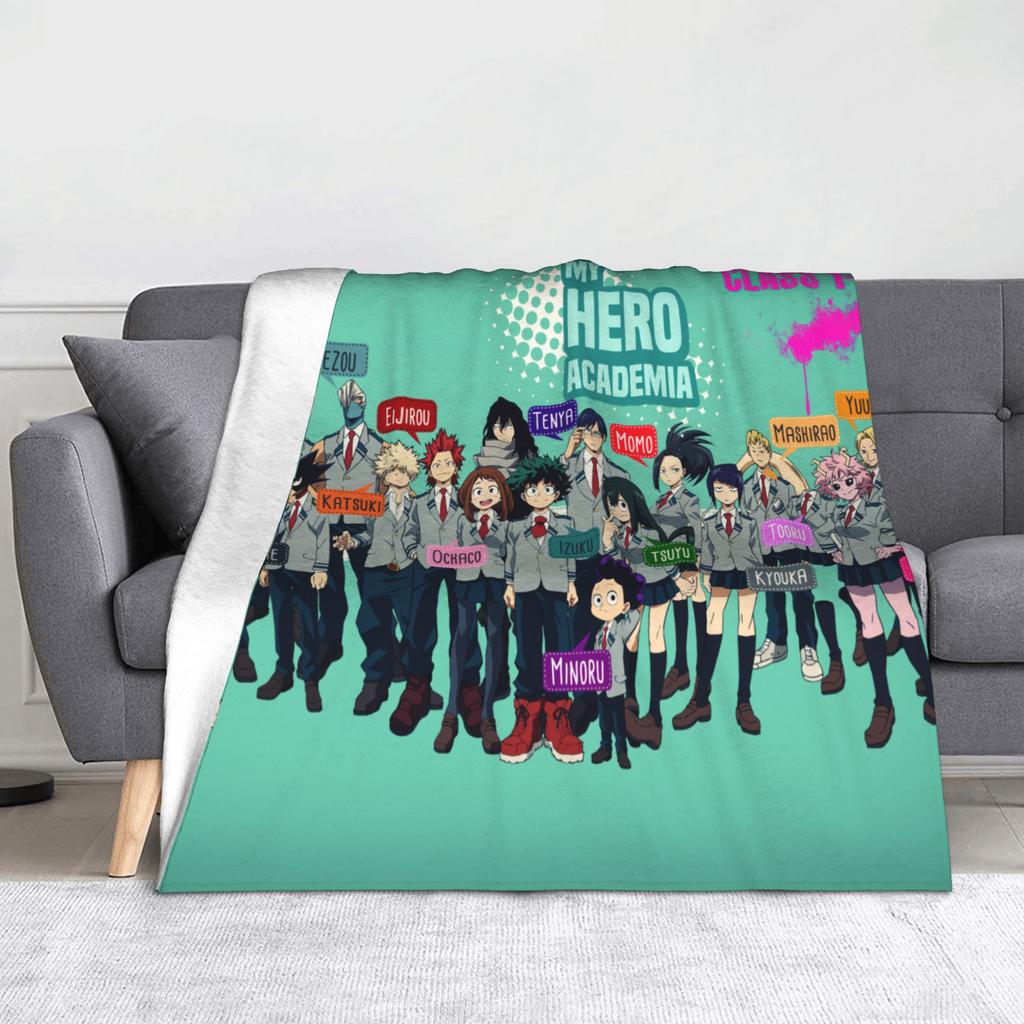 Hawks My Hero Academia Blanket Fleece Spring Autumn Portable Super Soft Throw Blankets for Bedding Bedroom Bedspread
