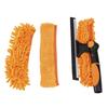 High Window Squeegee 2 in 1 Long Handle Glass Window Cleaner Tool Kit with Extension Pole for High Windows