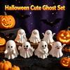 1/6Pcs Adorable Mini Ghost Figurine Soft PVC Lightweight Ornament for Kids Desk Bedroom Decoration Gift