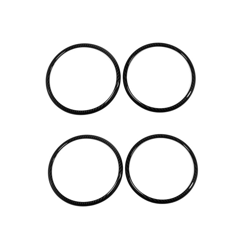 For Hyundai Kona 2017 2018 - ABS Door Audio Speaker Sound Ring Frame Stereo Cover Trim Sticker Car Styling Accessories