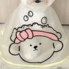 Pet Cloak Cartoon Pattern Waterproof Frosted Surface Clothes Dog Haircut Jacket Facial