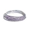 European & American Style Colorful Zircon Diamond Elastic Tennis Bracelet