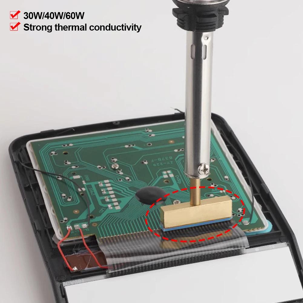 T Soldering Iron Tips Solder Tip with free Hot Press Rubber Strip for LCD Screen Flex Cable Repair Soldering Iron Kit 30/40/60W