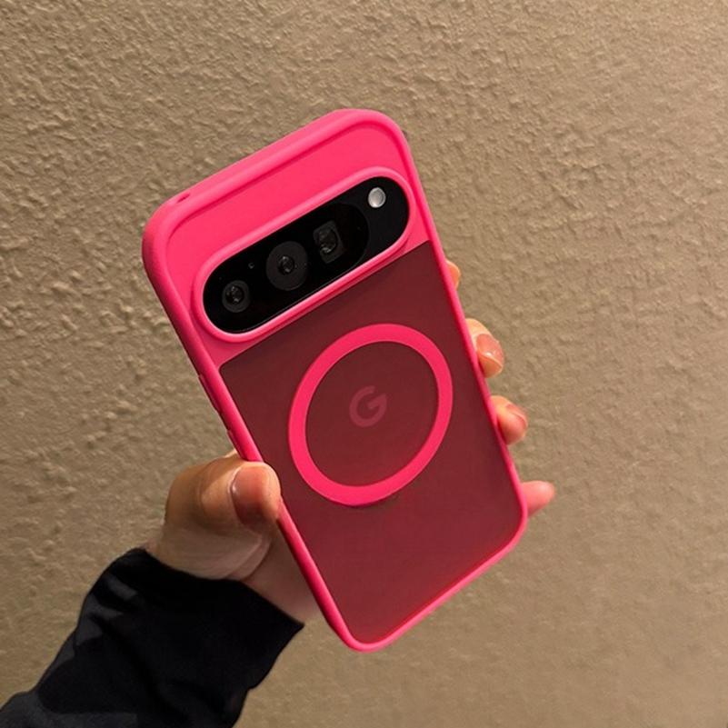 For Magsafe Translucent Matte Magnetic Case for Google Pixel 10 ProXL 9Pro XL 10Pro 10 9A Wireless Charge Candy Color Slim Cover