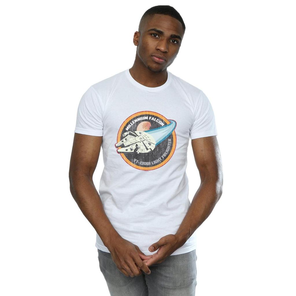 STAR WARS Mens Millennium Falcon Badge T-Shirt