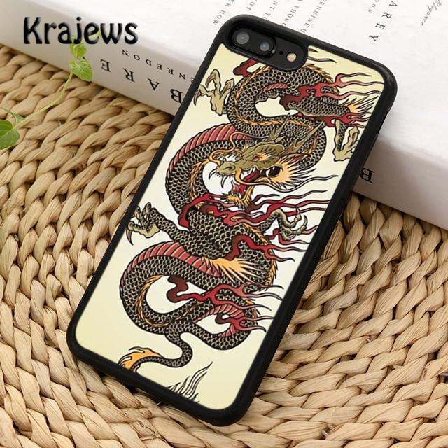 Krajews Traditional chinese Golden Dragon Phone Case Cover For iPhone 17 Air 16 15 14 plus 12 13 pro max Fundas